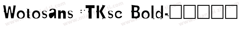 WotosansCTKsc Bold字体转换